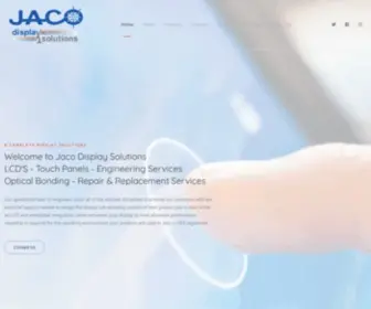 Jacoelectronics.com(Jaco Display Solutions Leader in LCD Display and Touch Panel Solutions) Screenshot