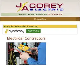 Jacorey.com(JACorey Electric) Screenshot