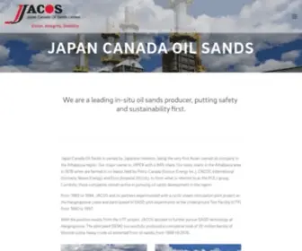 Jacos.com(Japan Canada Oil Sands Limited) Screenshot