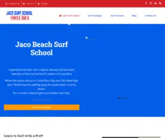 Jacosurfschoolcostarica.com(#1 Jaco Surf School Costa Rica ( Learn to Surf with a Pro )) Screenshot