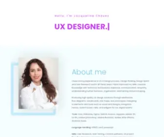 Jacqueline-Chavez.com(Jacqueline UX/UI Designer Skills) Screenshot