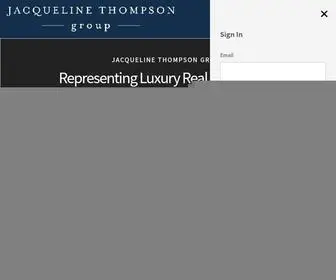 Jacquelinethompsongroup.com(Orange County Luxury Real Estate & Homes For Sale in Newport Beach & Irvine) Screenshot