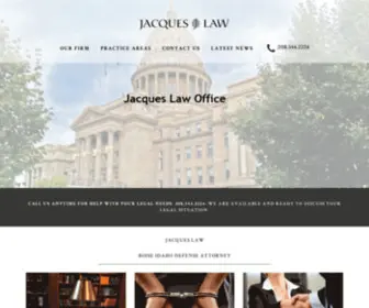 Jacqueslawoffice.com(Boise Criminal Defense Lawyer) Screenshot