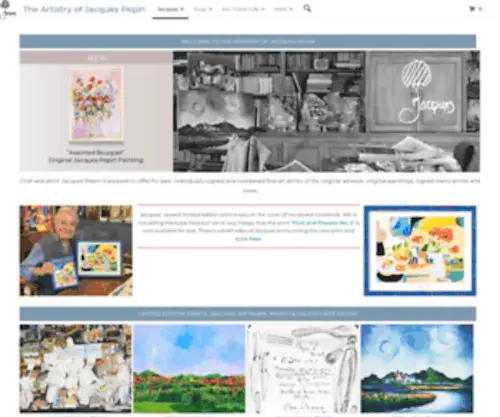 Jacquespepinart.com(The New) Screenshot