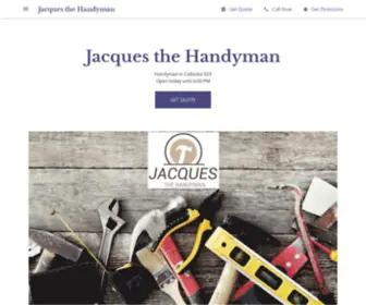 Jacquesthehandyman.com(Jacques the Handyman) Screenshot