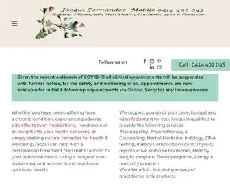 Jacquifernandez.com.au(Naturopath Ballarat. Our philosophy) Screenshot