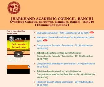 Jacresults.com(Jharkhand Academic Council Examination Results) Screenshot