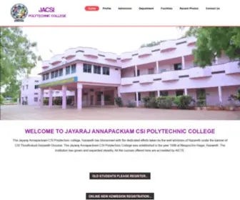 Jacsipoly.com(Jacsi Polytechnic College) Screenshot