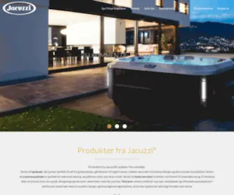 Jacuzzispa.dk(Originale JACUZZI designer spabad) Screenshot