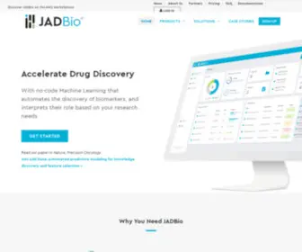 Jadbio.com(JAD Bio) Screenshot