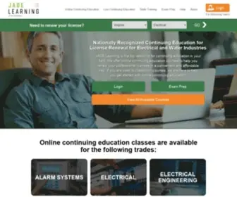 Jade1.com(Electrical Continuing Education) Screenshot