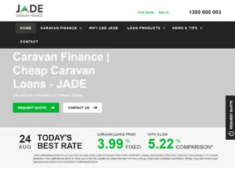 Jadecaravanfinance.com.au(Caravan Finance) Screenshot