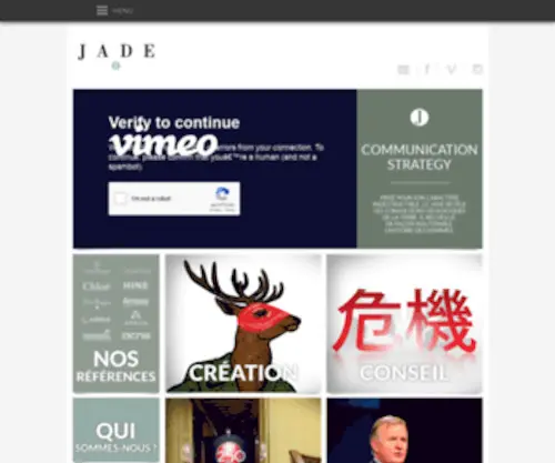 Jadecommunication.eu(Jade communication agence de communication Charente) Screenshot