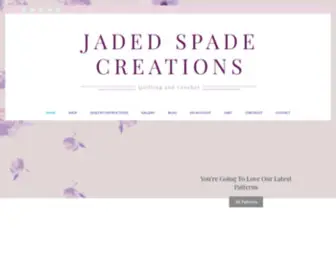 Jadedspadecreations.com(Jaded Spade Creations Quilting Crochet & Patterns) Screenshot