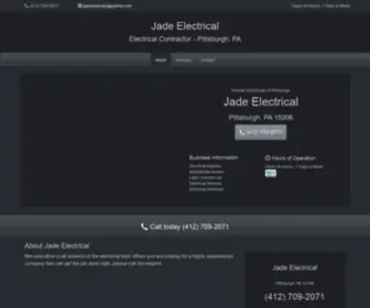 Jadeelectricalpa.com(Electrical Contractor in Pittsburgh) Screenshot