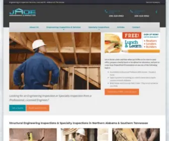 Jadeengineering.biz(Professional Engineering Inspections and Engineering Services. Two Locations) Screenshot