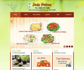 Jadepalacemn.com(Jade Palace Chinese Restaurant) Screenshot