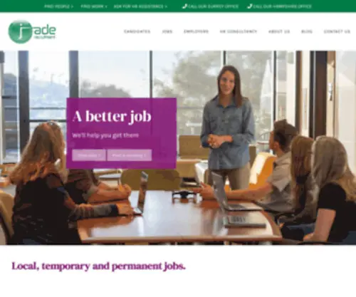 Jaderecruitment.net(Jade Recruitment) Screenshot