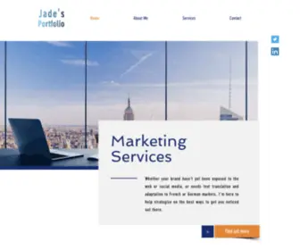 Jadesportfolio.com(Jade Jehle Marketing Services) Screenshot