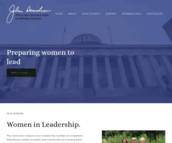 Jadleadershipinstitute.com(Jo Ann Davidson Ohio Leadership Institute) Screenshot