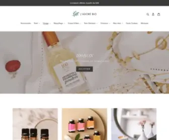 Jadorebio.com(Boutique Beauté) Screenshot