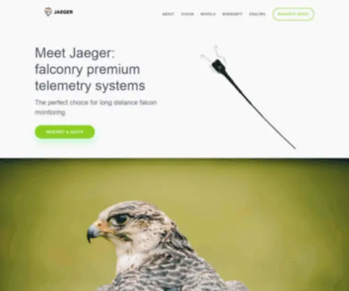 Jaegerfalke.com(Falconry radio telemetry) Screenshot