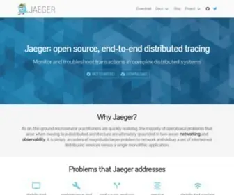Jaegertracing.io(Open source) Screenshot