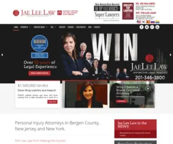 Jaeleelaw.com(Personal Injury Lawyer in Fort Lee) Screenshot