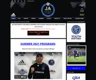 Jaelitesoccer.com(Jhonny Arteaga's Elite Soccer Program. JA Elite Soccer Academy) Screenshot