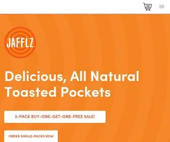 Jafflz.com(All Natural Toasted Pockets) Screenshot
