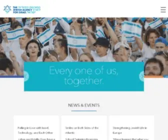 Jafi.org(The Jewish Agency for Israel) Screenshot