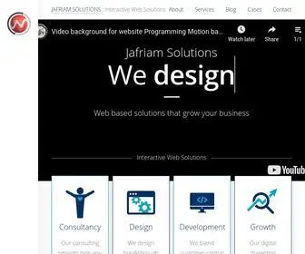 Jafriamsolutions.com(Interactive Web Solutions) Screenshot