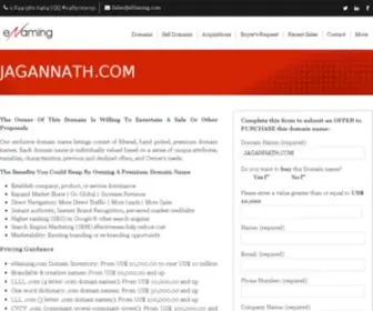 Jagannath.com(A unique opportunity to secure for your brand) Screenshot
