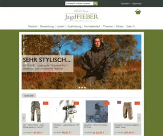 Jagdfieber.com(Unser Sortiment umfasst eine große Auswahl an Lodenbekleidung und Loden Jagdausrüstung) Screenshot