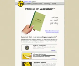 Jagdschule-Blatt.de(Jagdschule BLATT) Screenshot