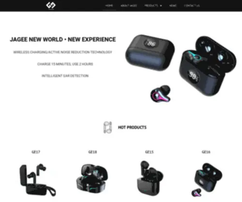 Jagee-Tech.com(China Professional Earphones Manufacturer) Screenshot