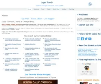 Jagerfoods.com(Lifestyle food and travel blog) Screenshot