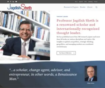 Jagsheth.com(Professor Jagdish Sheth) Screenshot