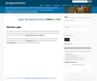 Jaguaranalytics.com(Specialty Equity Research) Screenshot