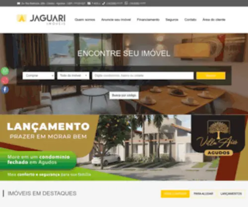 Jaguariimoveis.com.br(Imóveis) Screenshot