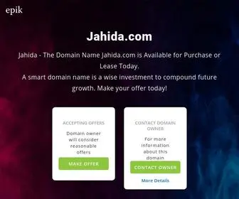 Jahida.com(The rare domain name) Screenshot