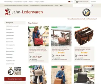 Jahn-Lederwaren.de(Taschen & Rucksäcke aus Leder) Screenshot