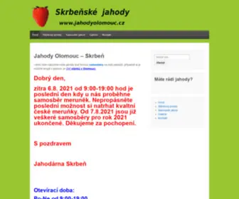 Jahodyolomouc.cz(Jahody Olomouc) Screenshot