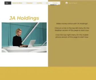 Jaholdings.net(Make Money Online) Screenshot