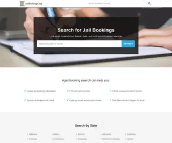 Jailbookings.org(Search for Jail Bookings) Screenshot