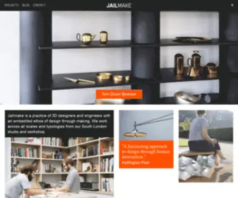 Jailmake.com(Jailmake is a full service 3D design studio and workshop in South London) Screenshot