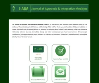 Jaim.in(Journal of Ayurveda and Integrative Medicine) Screenshot