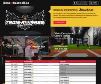 Jaimelebaseball.ca(Académie baseball les Aigles de Trois) Screenshot