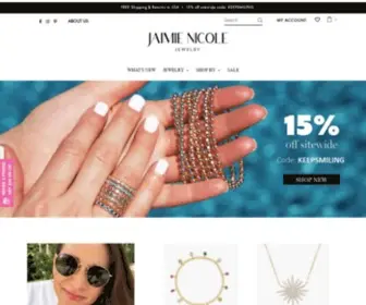 Jaimienicole.com(Jaimie Nicole Jewelry) Screenshot