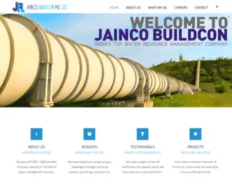 Jaincogroup.com(Jainco Buildcon Pvt) Screenshot